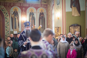 Епископ Кирилл совершил Литургию в Николо-Пешношском монастыре